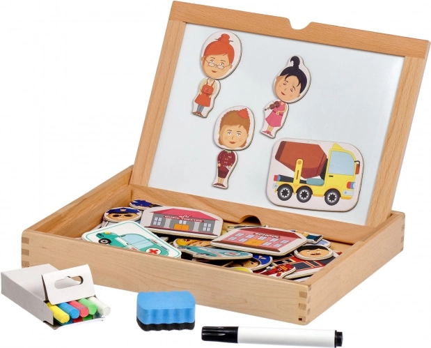 Magnetisches Spiel im Koffer – Errätst du meinen Beruf? LUCY & LEO