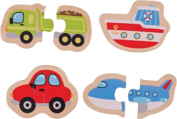 Einfache Holzpuzzles Verkehrsmittel – BIGJIGS TOYS