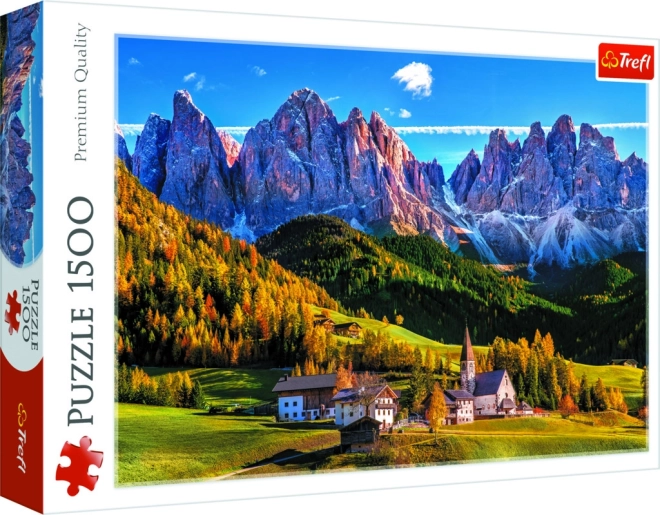Puzzle Val di Funes, Dolomiten – 1500 Teile Trefl