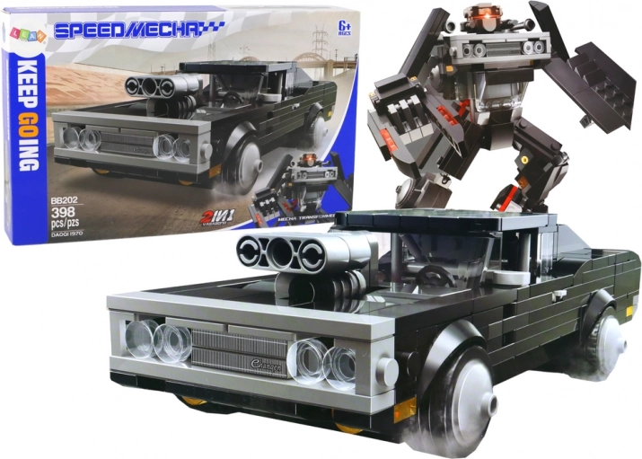 Bauset Auto und Roboter 2-in-1, 398 Teile