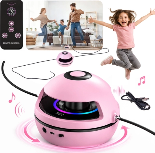 Elektrisches interaktives Springseil mit Musik, Bluetooth, Fernbedienung und Zähler – 1 Stück