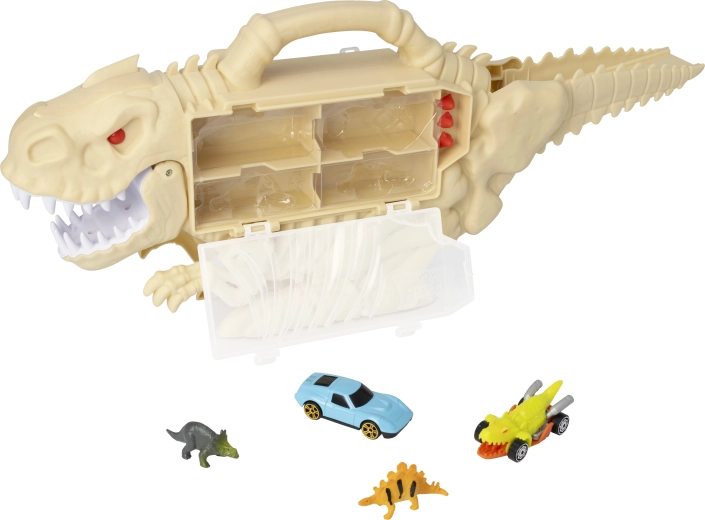 Aufbewahrungskoffer in Dinosaurierform
