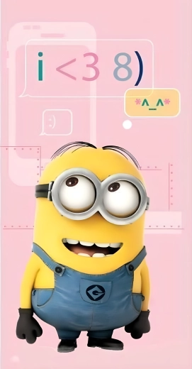 Kinder-Baumwollbadetuch Minions rosa 70 × 140 cm