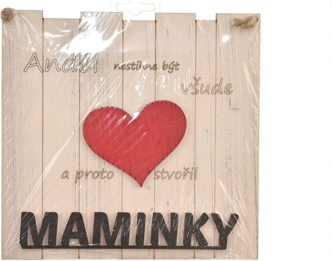 Holzschild „Maminky…“ 21 × 21 cm