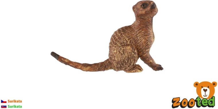 Erdmännchenfigur hellbraun 6 cm