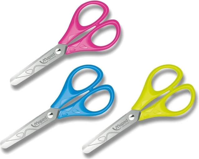 Schere mit abgerundeter Spitze 13 cm für Linkshänder