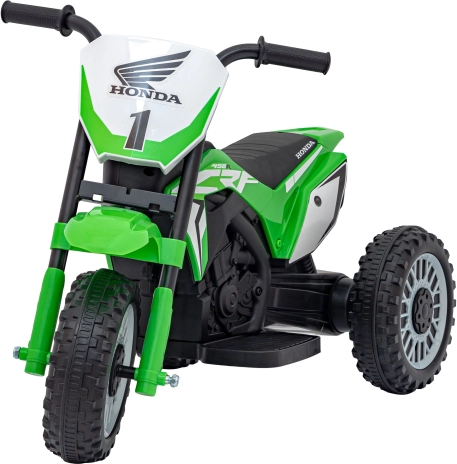 Elektrisches Kindermotorrad Honda CRF 450R auf 3 Rädern – Grün