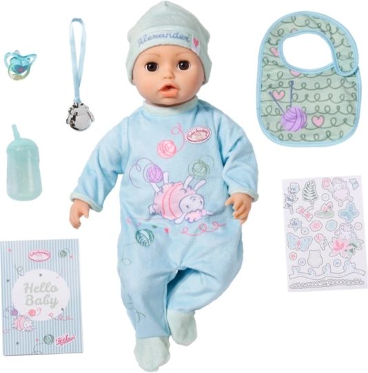 Interaktive Puppe Baby Annabell Alexander, 43 cm