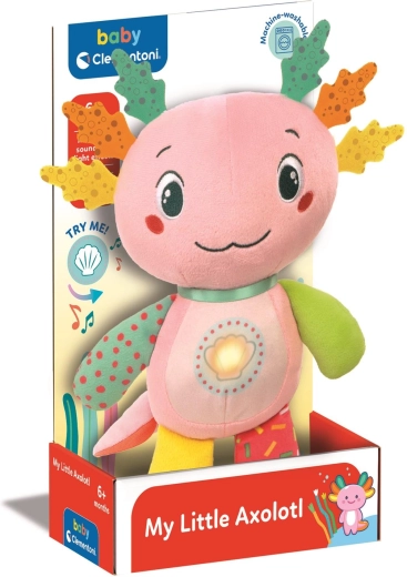 Interaktives Plüsch-Axolotl von Clementoni mit Licht und Melodien