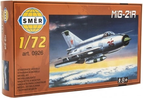 Realistisches Modell des Flugzeugs MiG-21R im Maßstab 1:72