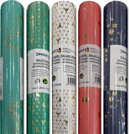 Geschenkpapier 200 × 70 cm – verschiedene Motive
