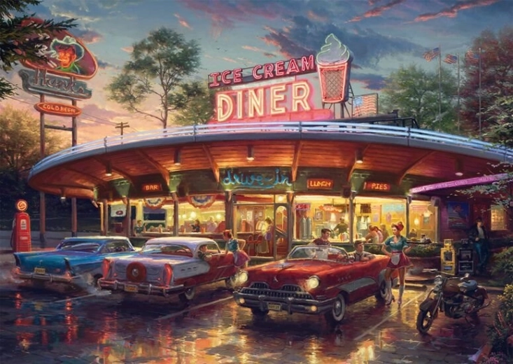 Puzzle Amerikanisches Bistro 1000 Teile SCHMIDT