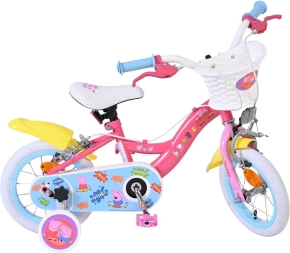 Kinderfahrrad Peppa Pig 12" mit Stützrädern