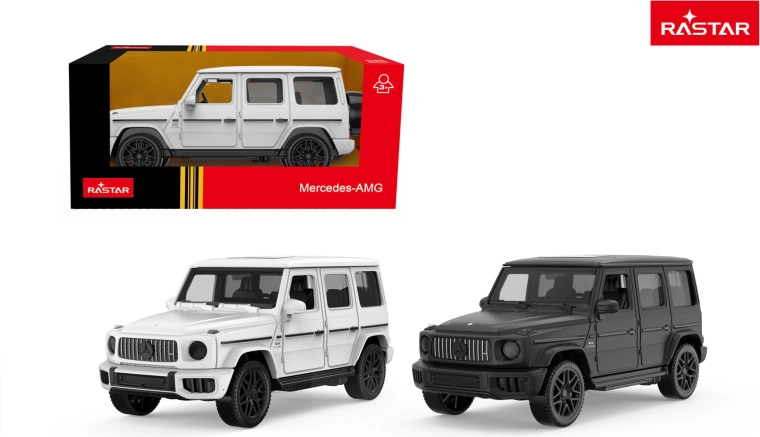 Metall-Automodell Rastar Mercedes AMG G63 weiß 1:43