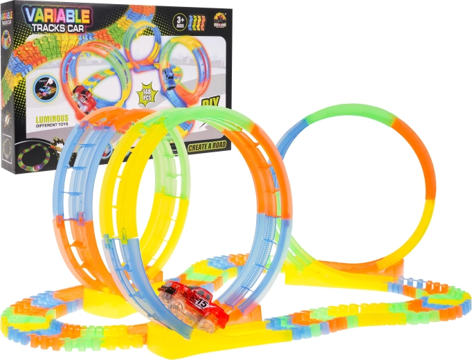Leuchtende Autorennbahn 148 Stk.