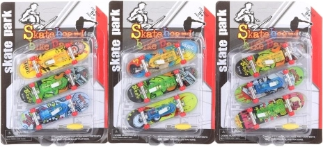 Set aus Finger-Skateboards mit Licht, 3 Stk.