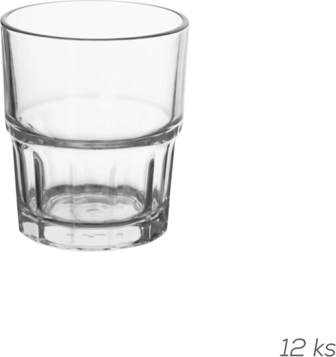 Stapelbares Glas 0,2 l klar (12 Stk.)