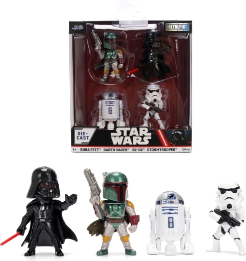 Star Wars Metalfigs Set mit 4 Metallfiguren – 4 Stück