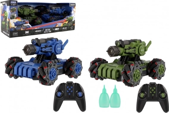 RC-Panzer-Duell 2,4 GHz – Set aus 2 Stück mit Raucheffekt und Lichtern