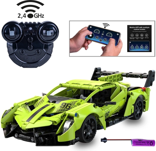 CaDA Phantom Ghost RC-Supersportwagen-Bausatz 1:14 grün