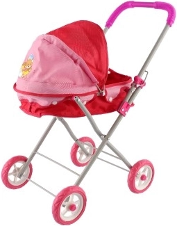 Tiefpuppe Kinderwagen Faltbar Stoff/Metall