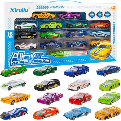 Set aus Metall-Spielzeugautos 1:64 – 16 Stück