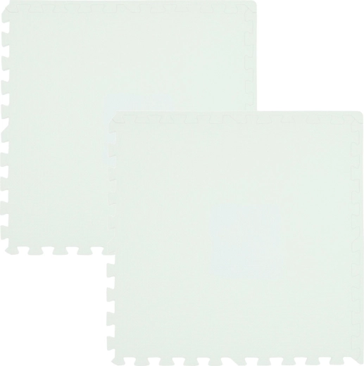 Schaum-Spielmatte HUMBI 120 × 60, wasserdichte große Schaum-Puzzle, weiß