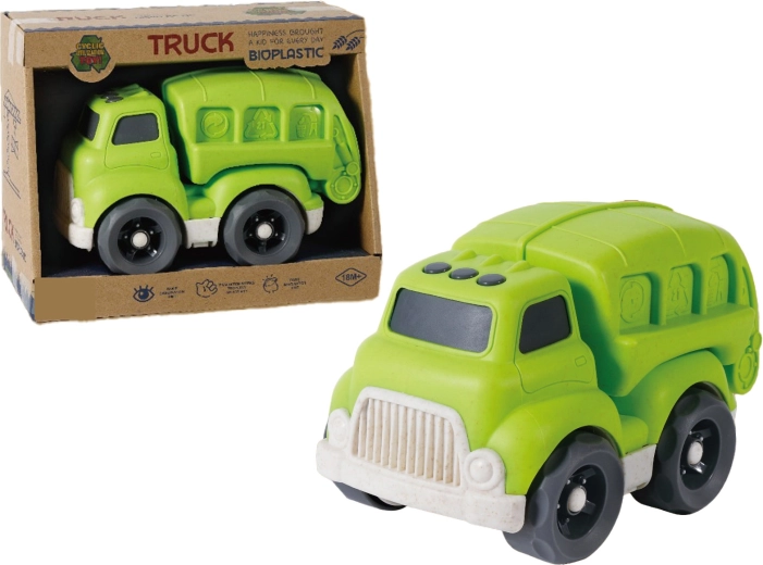 Bioplast-Müllwagen 18 cm