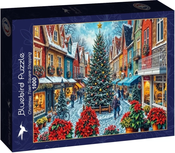 Bluebird Puzzle Weihnachts­einkäufe auf dem Marktplatz – 1000 Teile