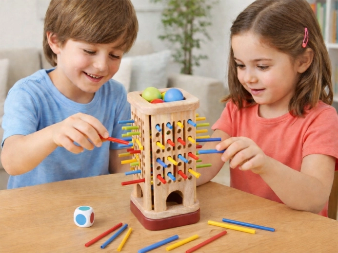 Strategisches Spiel mit Kugeln