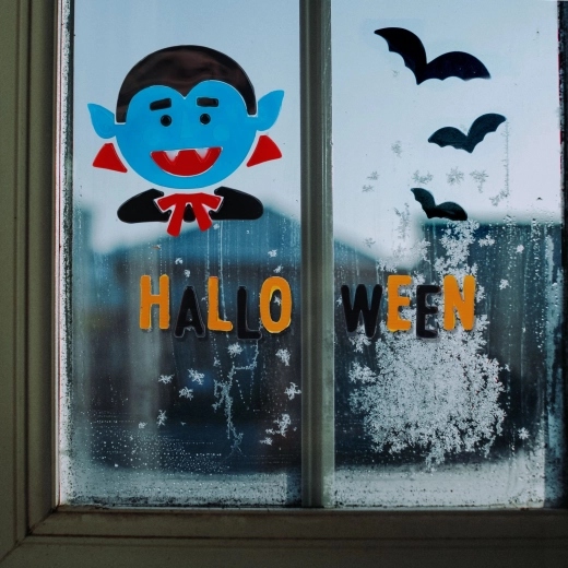 Gel-Dekoration für Fenster Halloween – 1 Stück
