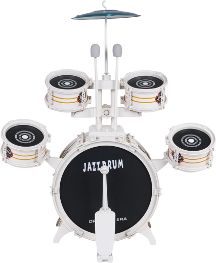 Komplette Ausstattung inklusive Pedal und Hocker