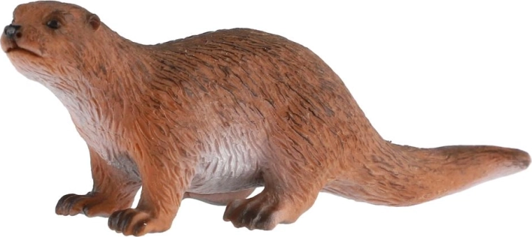 Detailgetreu dargestellter Fischotter
