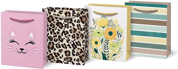 Geschenkpapiertüte A6 mit Motivmix