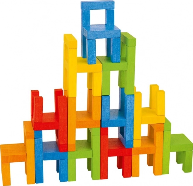 Holz-Balancierspiel mit stapelbaren Stühlchen GOKI
