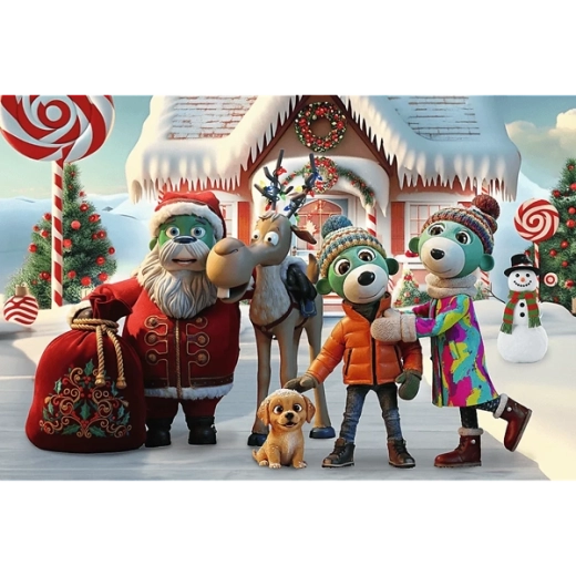 Weihnachtsmotiv der Treflik-Familie