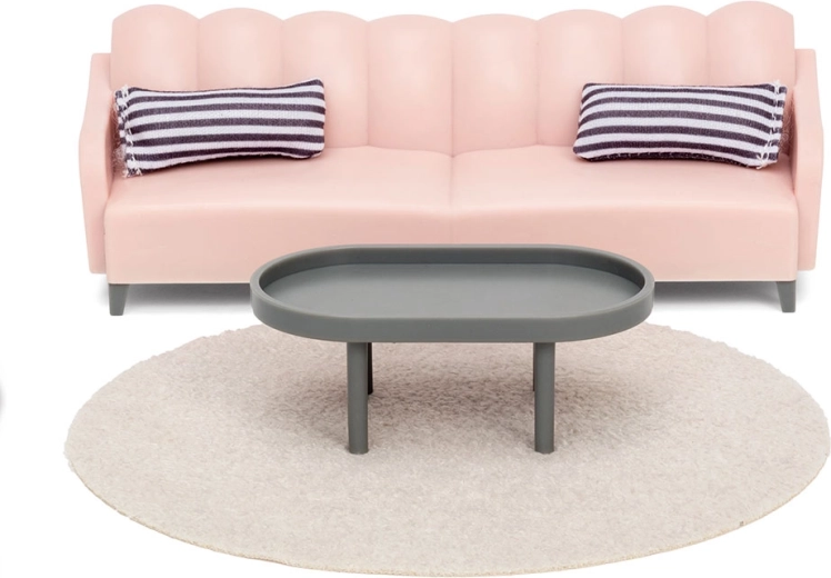 Lundby Basic Möbelset fürs Wohnzimmer für ein Puppenhaus
