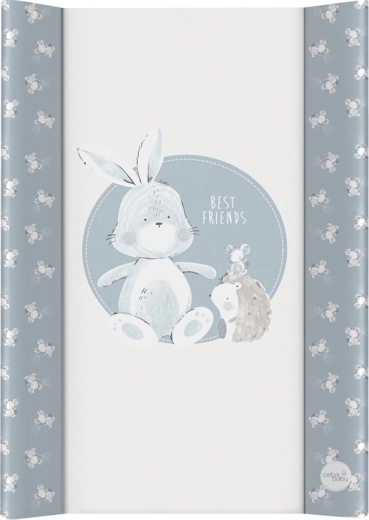 Ceba Baby Wickelauflage mit fester Platte Basic Friends 50 × 70 cm