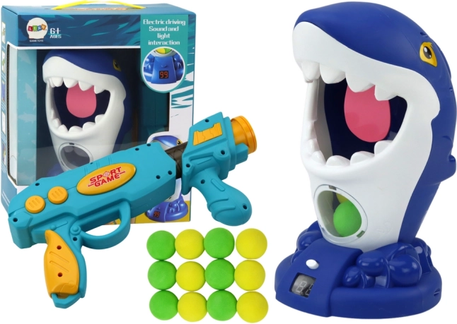 Geschicklichkeitsspiel: Auf den Hai schießen mit Kugeln