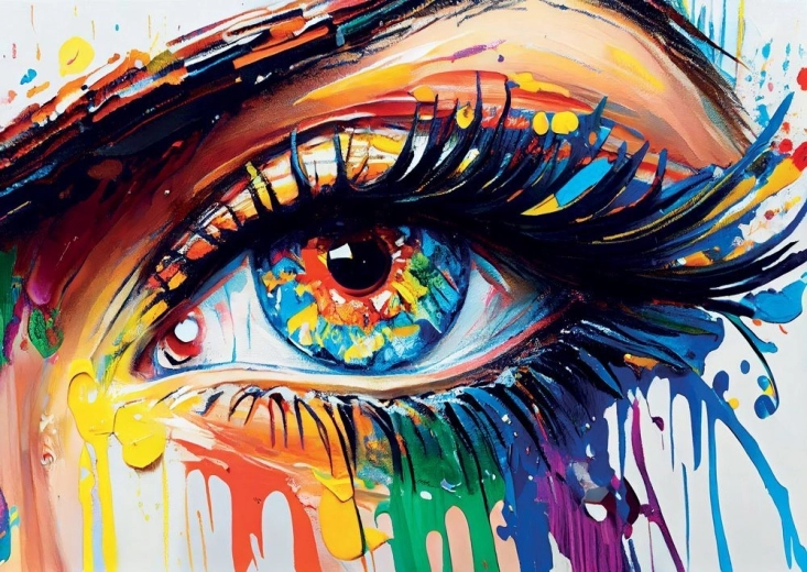 Puzzle Farbiges Auge 1000 Teile