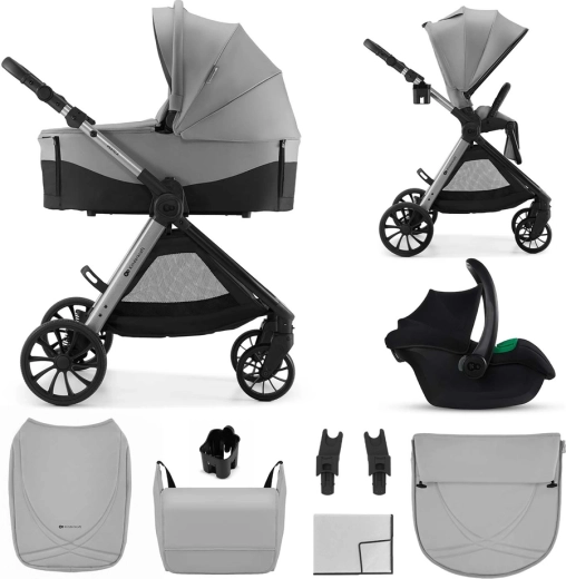 Kinderkraft Vesto 2 Kombikinderwagen 3-in-1 grau