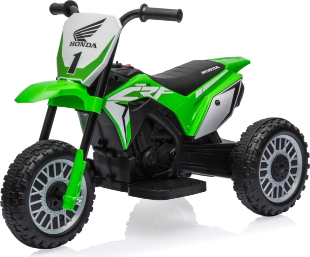Elektrisches Kindermotorrad Milly Mally Honda CRF 450R grün (Dreirad)