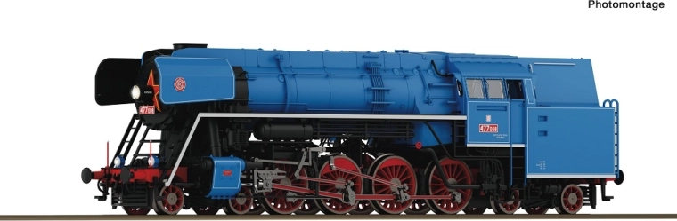 Roco Dampflokomotive 477 008 ČSD Papoušek, digital mit Sound