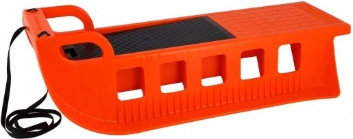Plast-Schlitten Kamzík mit Zugriemen 85 × 41 cm – Orange
