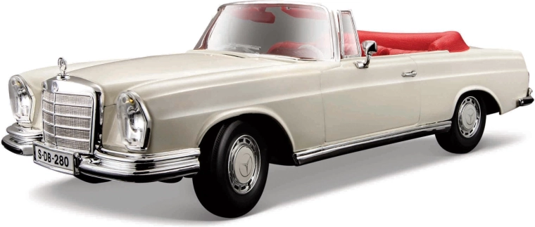 Maisto Mercedes-Benz 280SE Cabrio cremefarbenes Modell 1:18