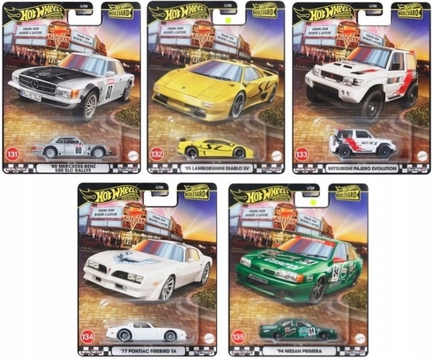 Hot Wheels Premium Boulevard – Metall-Sammlermodelle 1:64 mit Real Riders Reifen