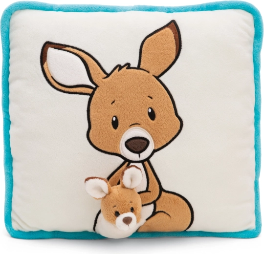 NICI Plüschkissen Känguru Kelly mit Jungtier 30 × 30 cm GREEN