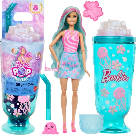 Barbie Pop Reveal Unterwasserwelt – Puppe mit 8 Überraschungen