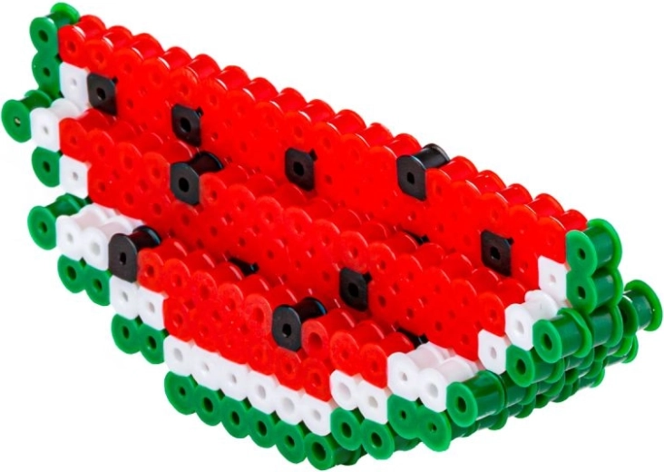 3D-Ergebnis: Wassermelonen-Scheibe aus Bügelperlen