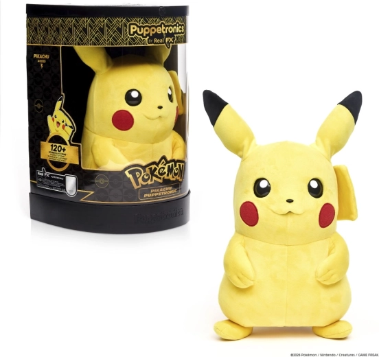 Pokémon Pikachu RealFX Puppetronic interaktive Plüsch-Handpuppe